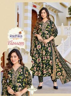 Radhika lifestyle blossom vol 8 textiles wholesale kurtis
